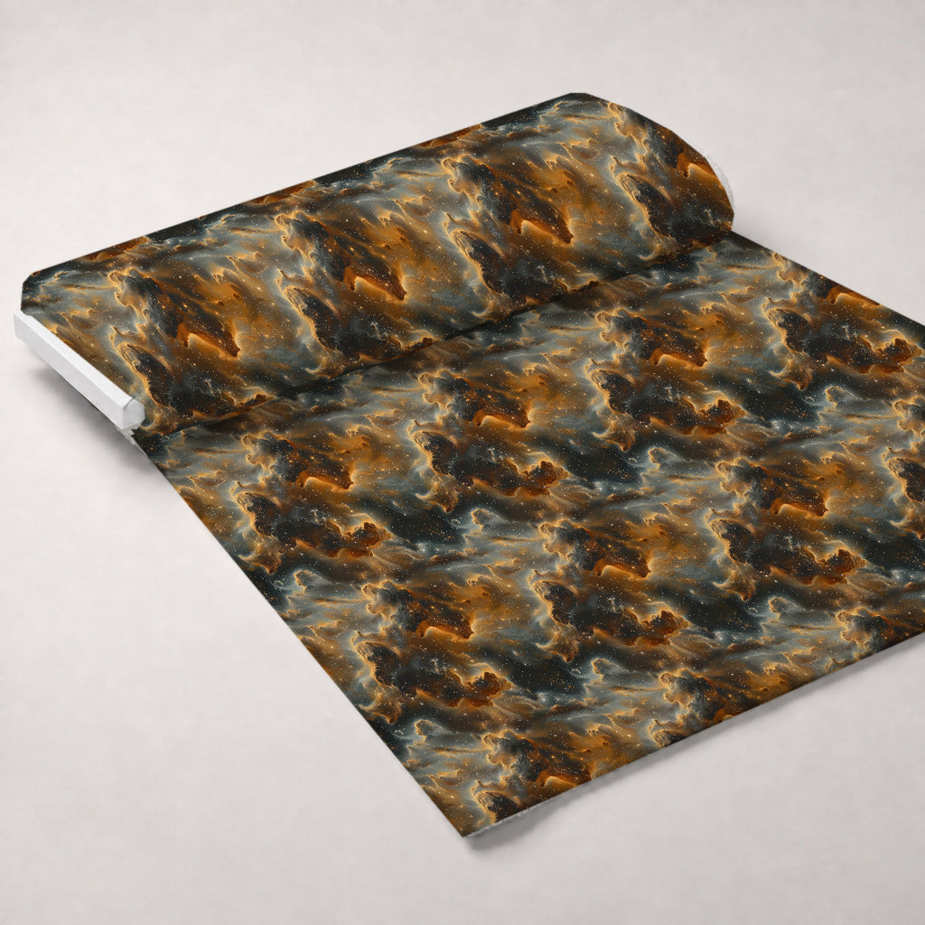 Gilded Nebula Pattern 3 Fleece Fabric — fleece fabric unrolled bolt preview (mv-fleece-v1:bolt)