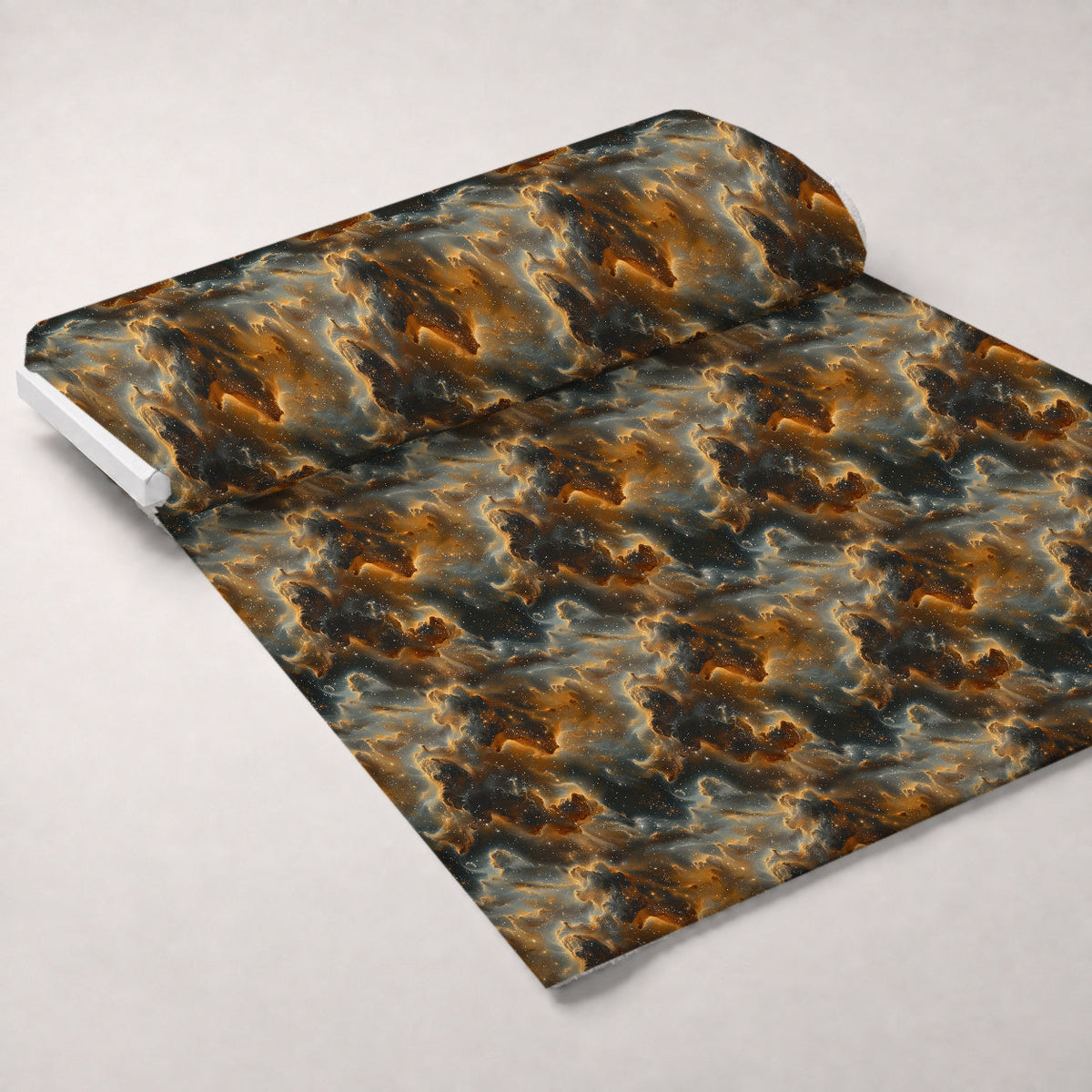 Gilded Nebula Pattern 3 Fleece Fabric — fleece fabric unrolled bolt preview (mv-fleece-v1:bolt)