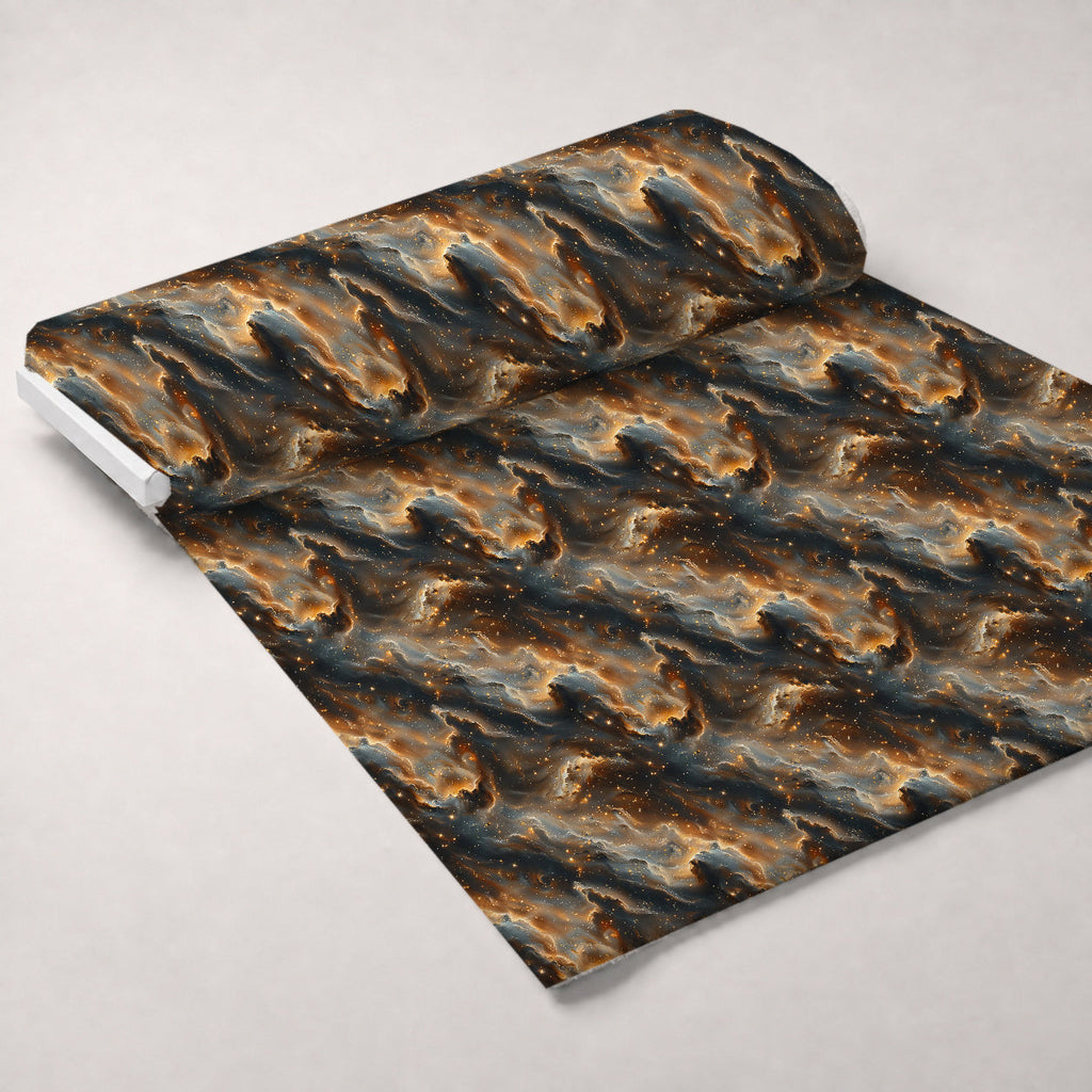 Gilded Nebula Pattern 4 Fleece Fabric — fleece fabric unrolled bolt preview (mv-fleece-v1:bolt)
