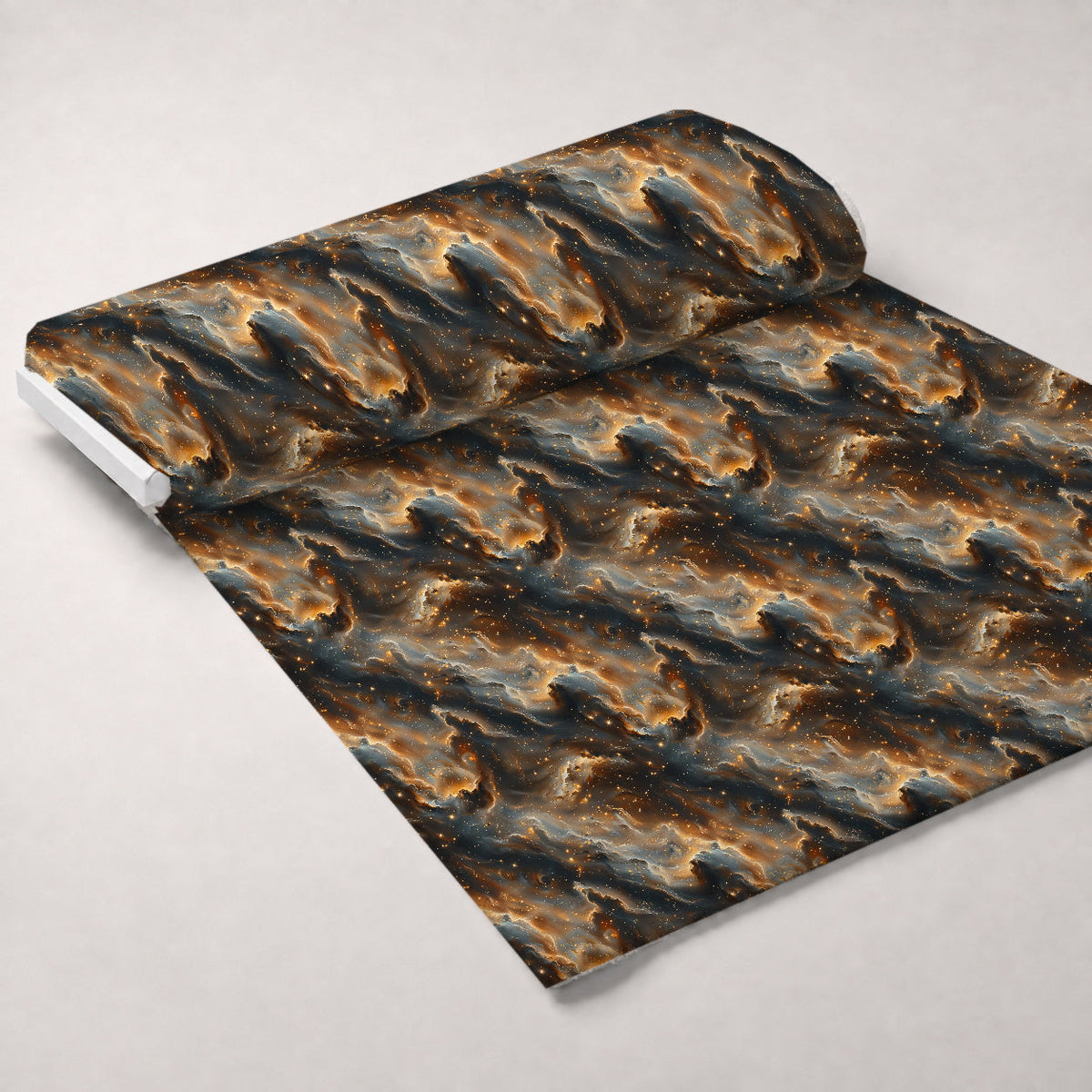 Gilded Nebula Pattern 4 Fleece Fabric — fleece fabric unrolled bolt preview (mv-fleece-v1:bolt)