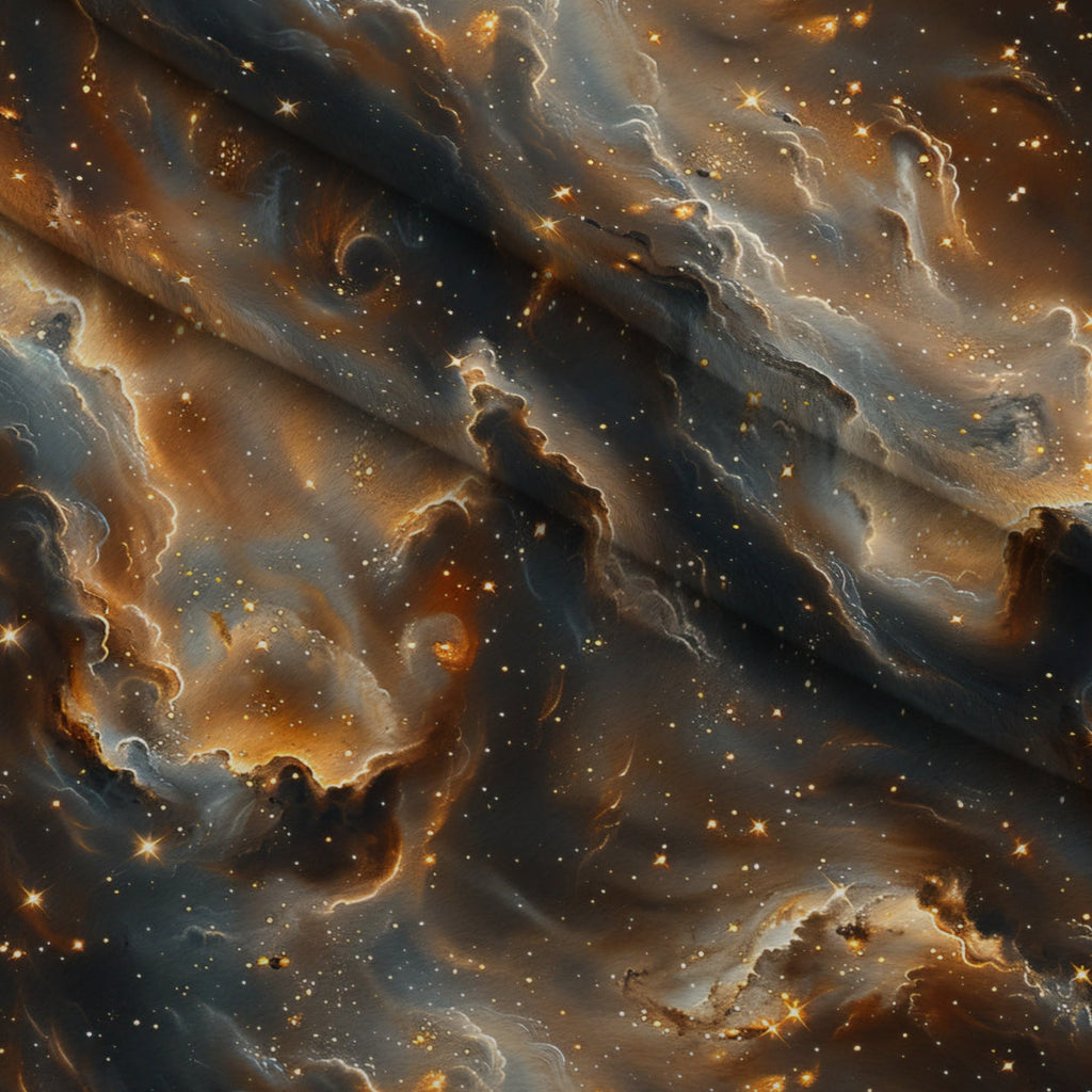 Gilded Nebula Pattern 4 Fleece Fabric — fleece fabric folded close-up preview (mv-fleece-v1:lying)