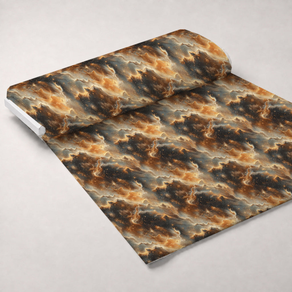 Gilded Nebula Pattern 5 Fleece Fabric — fleece fabric unrolled bolt preview (mv-fleece-v1:bolt)