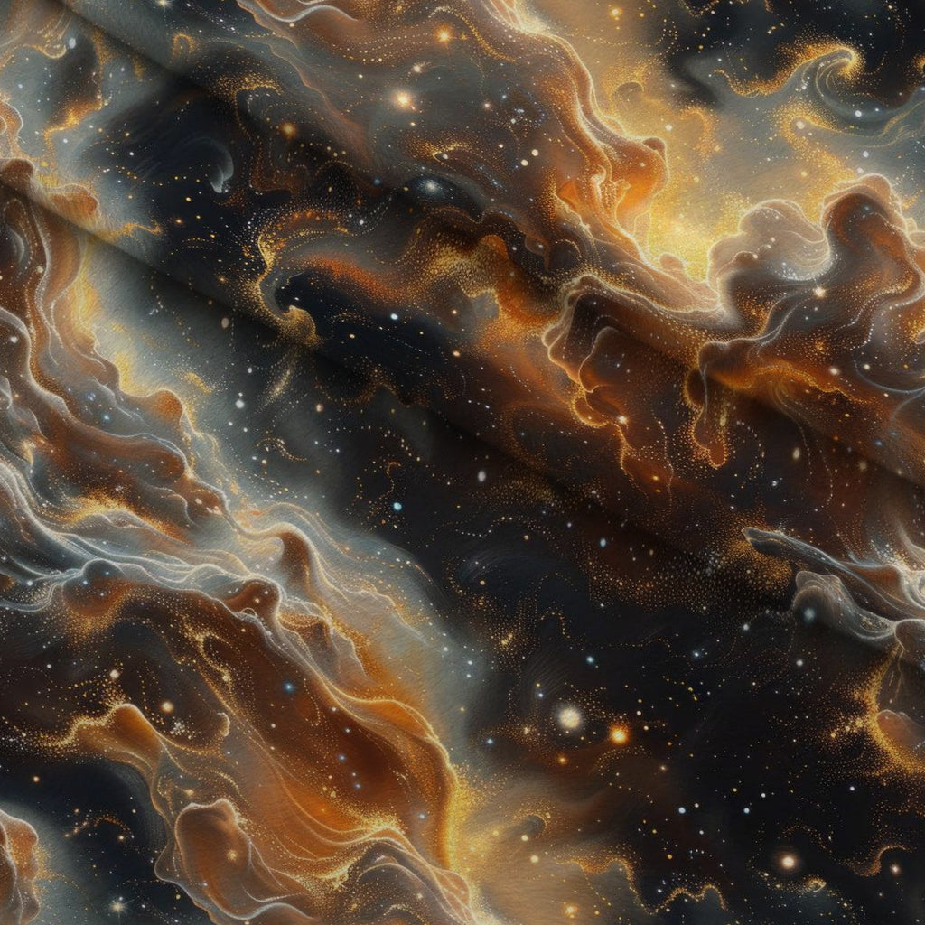 Gilded Nebula Pattern 6 Fleece Fabric — fleece fabric folded close-up preview (mv-fleece-v1:lying)