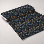 Gilded Night Sky Pattern 4 Fleece Fabric — fleece fabric unrolled bolt preview (mv-fleece-v1:bolt)