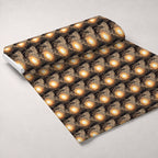 Gilded Nightfall Pattern 1 Fleece Fabric — fleece fabric unrolled bolt preview (mv-fleece-v1:bolt)