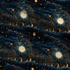 Gilded Nightfall Pattern 3 Fleece Fabric — fleece fabric folded close-up preview (mv-fleece-v1:lying)