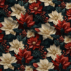 Gilded Noel Pattern 1 Fleece Fabric — fleece fabric folded close-up preview (mv-fleece-v1:lying)