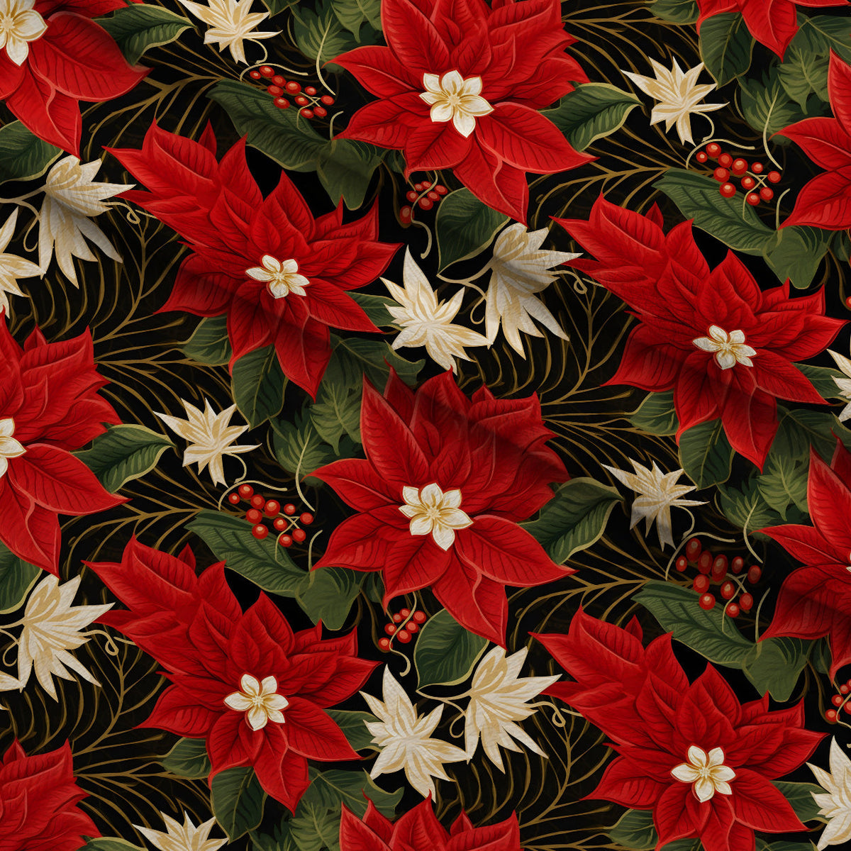 Gilded Noel Pattern 10 Fleece Fabric — fleece fabric folded close-up preview (mv-fleece-v1:lying)