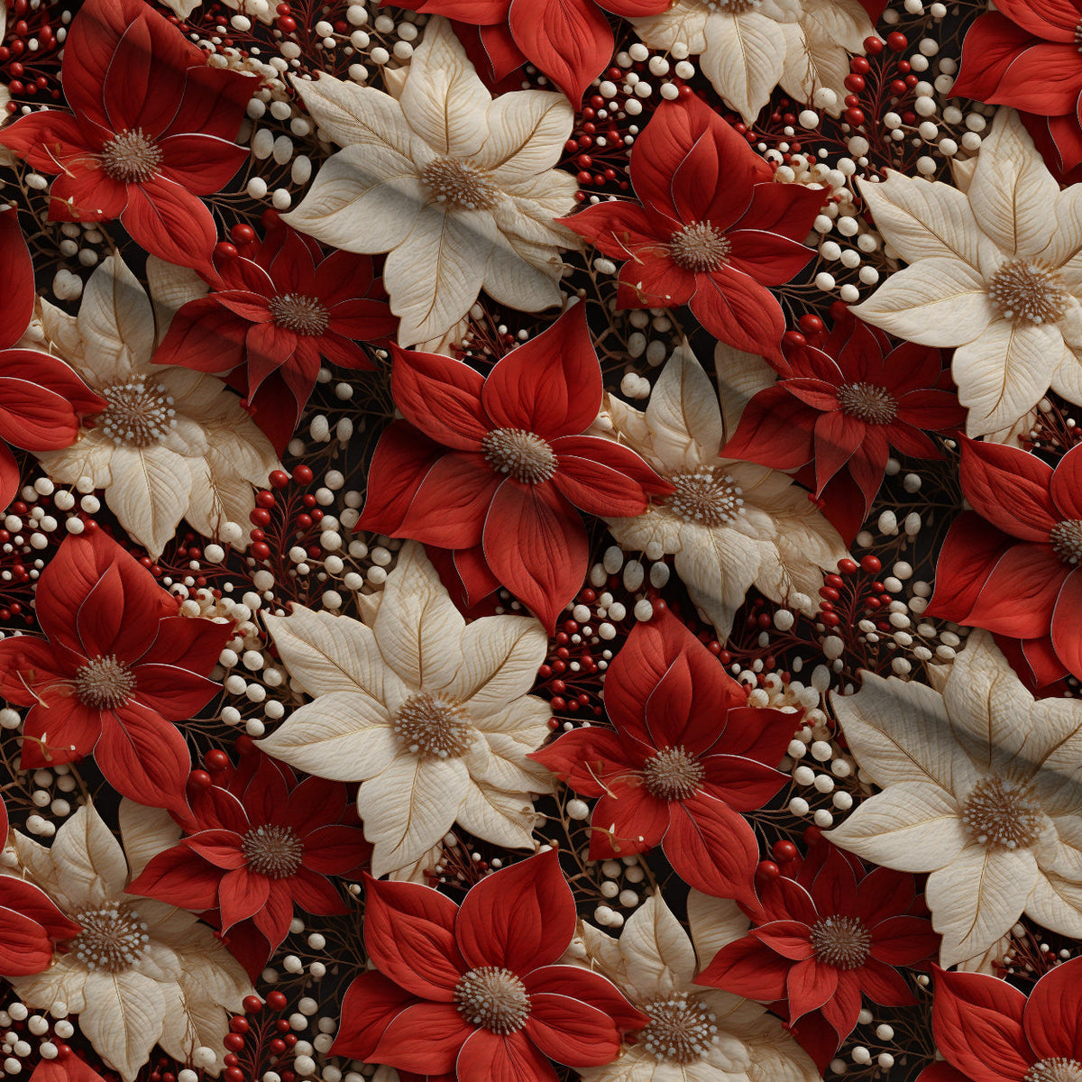 Gilded Noel Pattern 2 Fleece Fabric — fleece fabric folded close-up preview (mv-fleece-v1:lying)