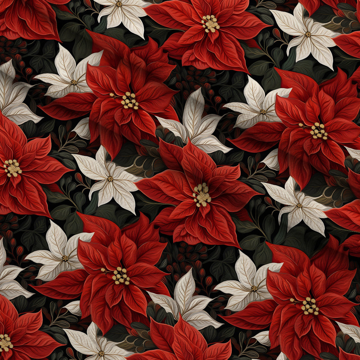 Gilded Noel Pattern 4 Fleece Fabric — fleece fabric folded close-up preview (mv-fleece-v1:lying)