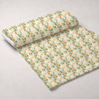 Gilded Peonies Pattern 11 Fleece Fabric — fleece fabric unrolled bolt preview (mv-fleece-v1:bolt)