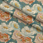 Gilded Peonies Pattern 12 Fleece Fabric — fleece fabric folded close-up preview (mv-fleece-v1:lying)