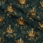 Gilded Regalia Pattern 1 Fleece Fabric — fleece fabric folded close-up preview (mv-fleece-v1:lying)