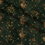 Gilded Regalia Pattern 4 Fleece Fabric — fleece fabric folded close-up preview (mv-fleece-v1:lying)