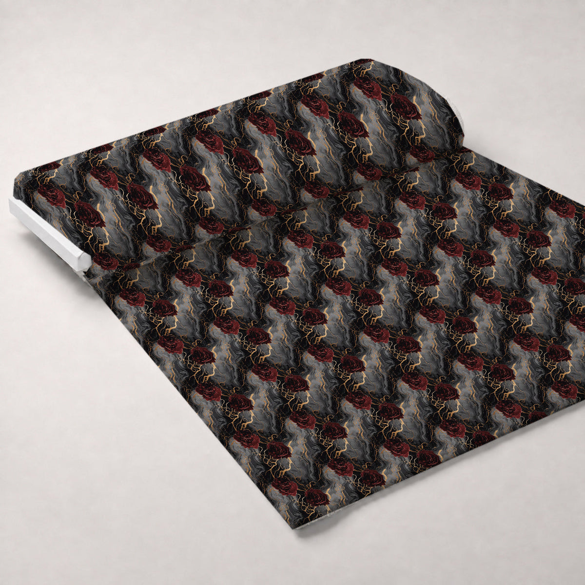 Gilded Rose Marble Pattern 11 Fleece Fabric — fleece fabric unrolled bolt preview (mv-fleece-v1:bolt)