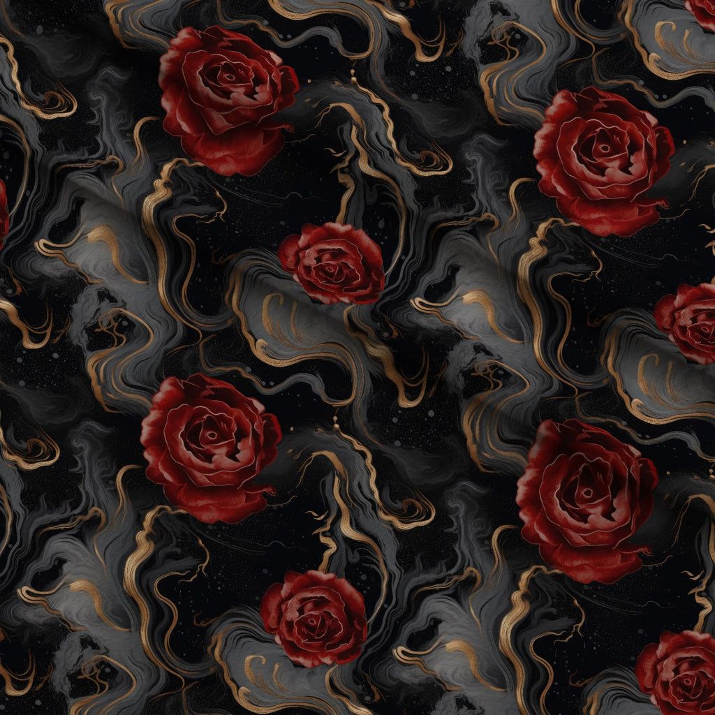 Gilded Rose Marble Pattern 12 Fleece Fabric — fleece fabric folded close-up preview (mv-fleece-v1:lying)