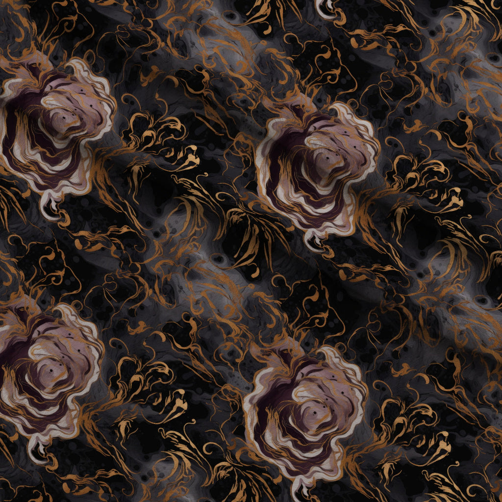 Gilded Rose Marble Pattern 2 Fleece Fabric — fleece fabric folded close-up preview (mv-fleece-v1:lying)