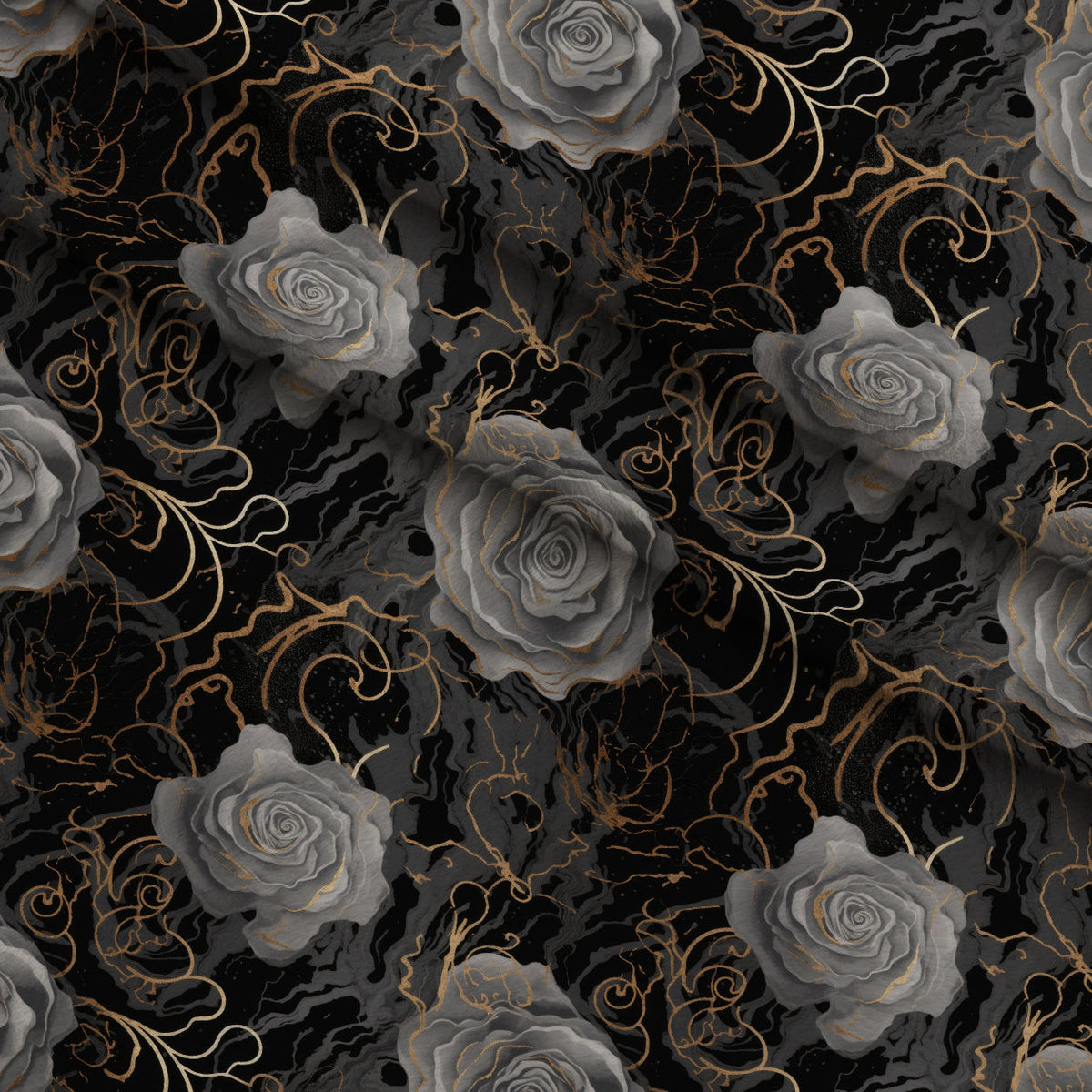 Gilded Rose Marble Pattern 5 Fleece Fabric — fleece fabric folded close-up preview (mv-fleece-v1:lying)