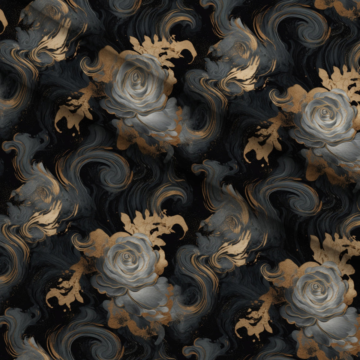Gilded Rose Marble Pattern 7 Fleece Fabric — fleece fabric folded close-up preview (mv-fleece-v1:lying)
