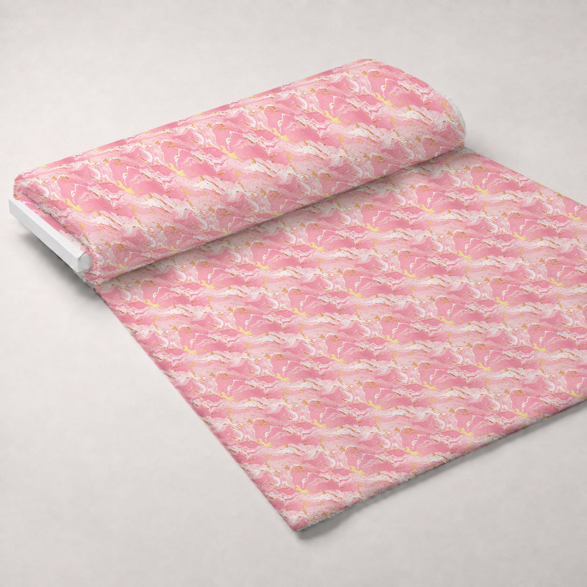 Gilded Rose Quartz Pattern 1 Fleece Fabric — fleece fabric unrolled bolt preview (mv-fleece-v1:bolt)