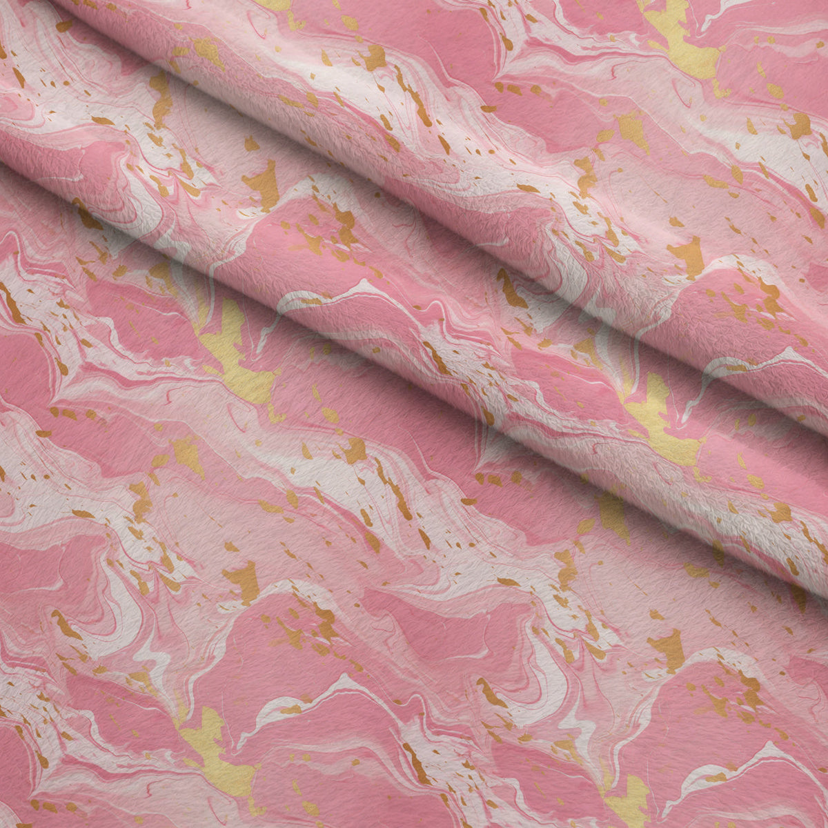 Gilded Rose Quartz Pattern 1 Fleece Fabric — fleece fabric folded close-up preview (mv-fleece-v1:lying)
