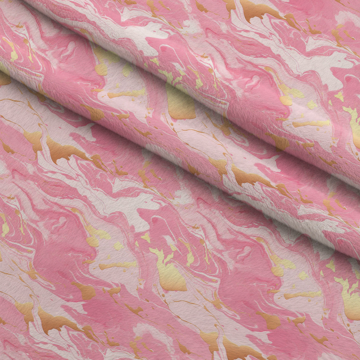 Gilded Rose Quartz Pattern 2 Fleece Fabric — fleece fabric folded close-up preview (mv-fleece-v1:lying)