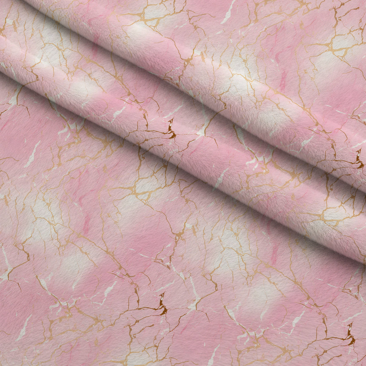 Gilded Rose Quartz Pattern 3 Fleece Fabric — fleece fabric folded close-up preview (mv-fleece-v1:lying)