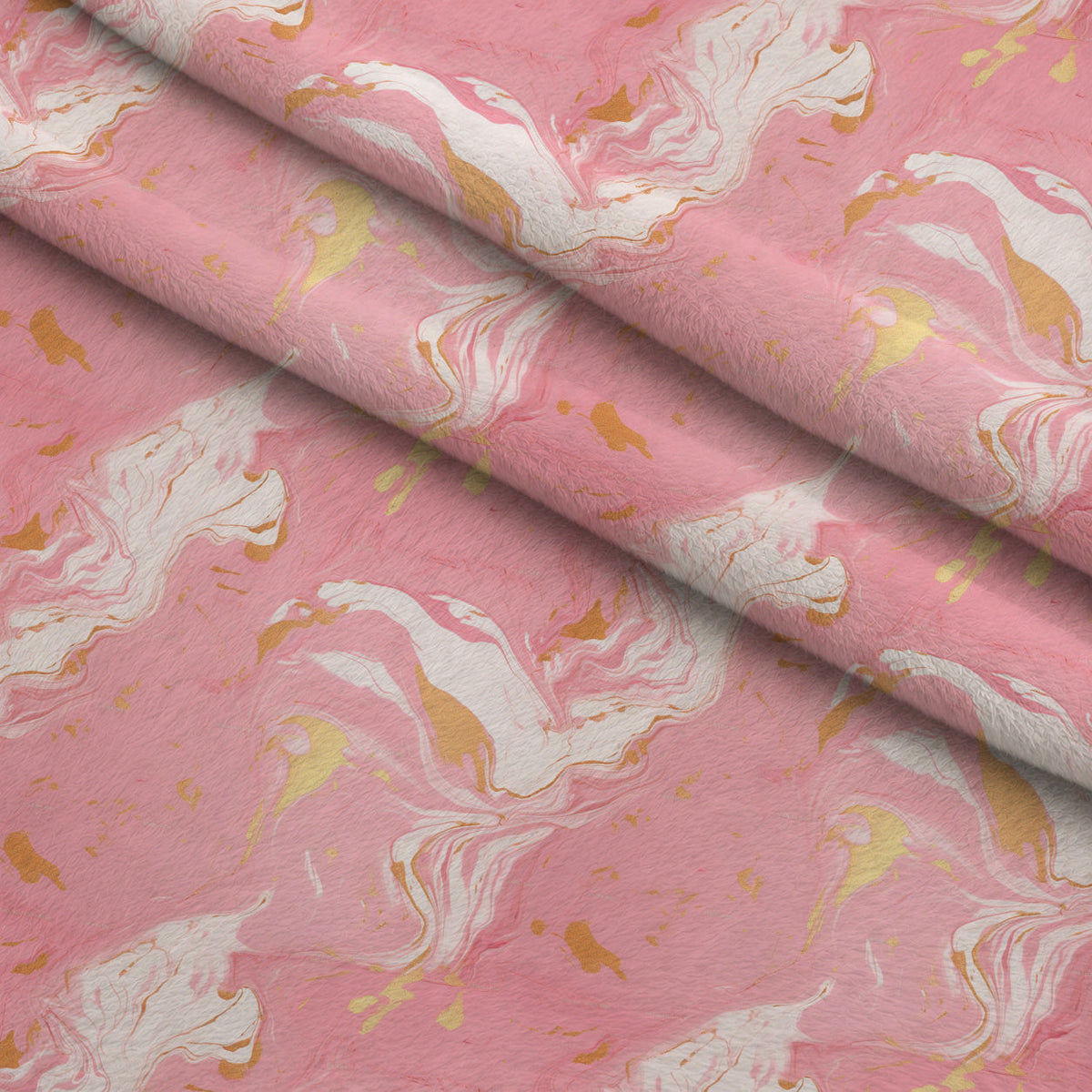 Gilded Rose Quartz Pattern 4 Fleece Fabric — fleece fabric folded close-up preview (mv-fleece-v1:lying)