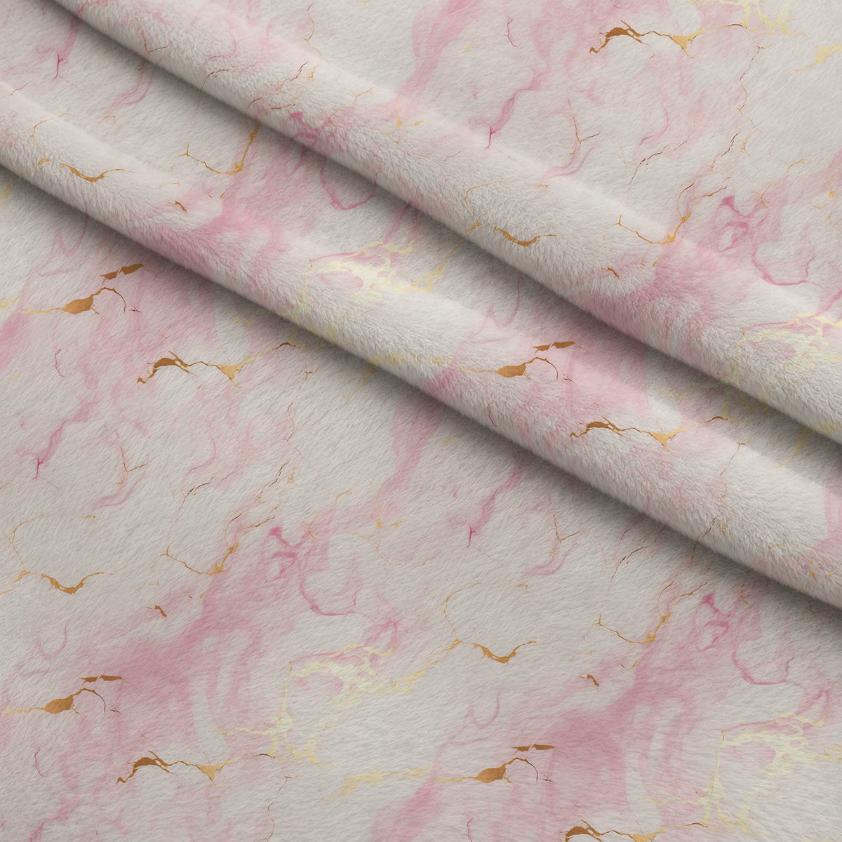 Gilded Rose Quartz Pattern 5 Fleece Fabric — fleece fabric folded close-up preview (mv-fleece-v1:lying)