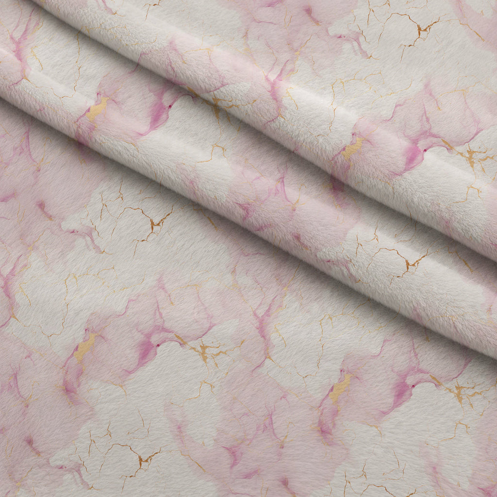 Gilded Rose Quartz Pattern 6 Fleece Fabric — fleece fabric folded close-up preview (mv-fleece-v1:lying)