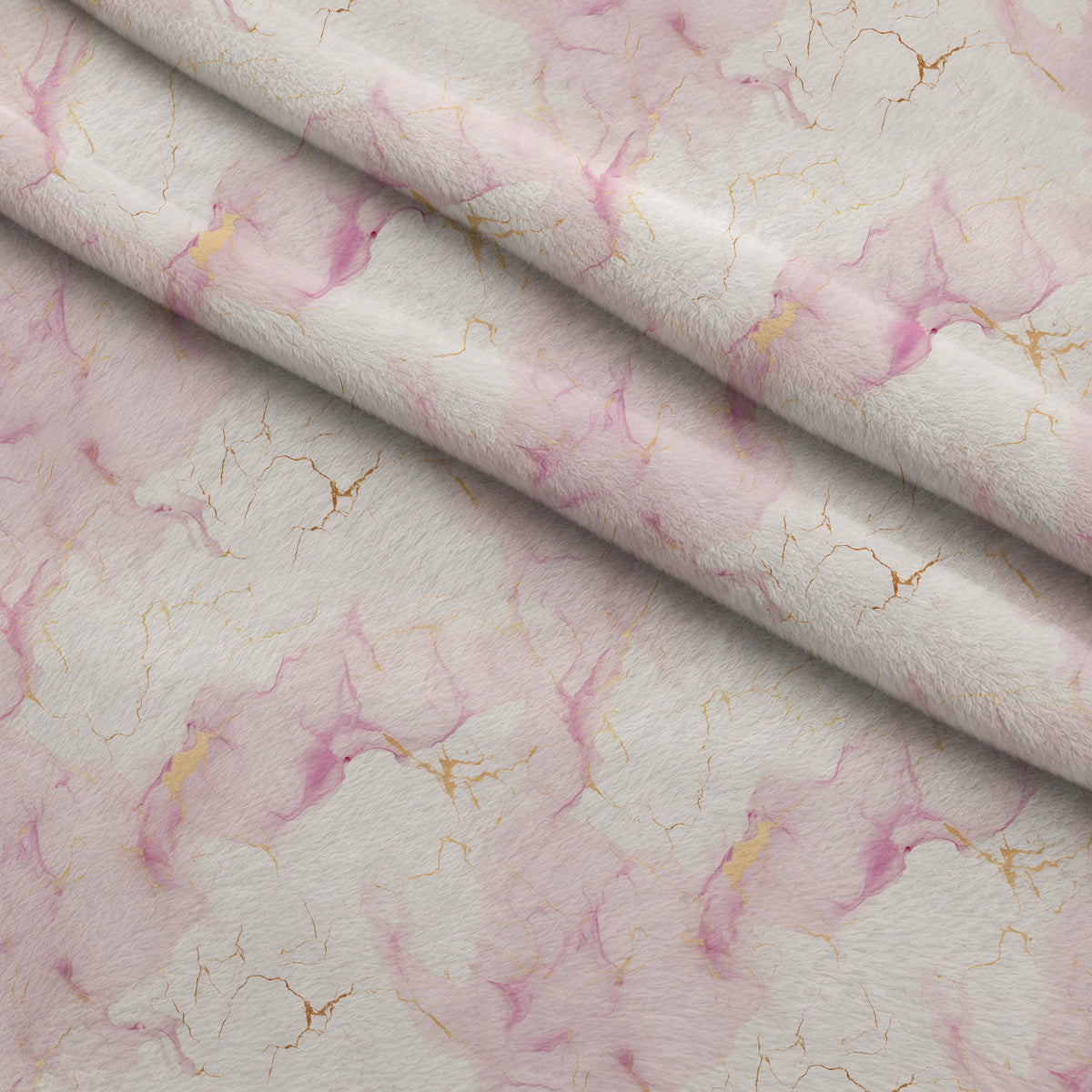 Gilded Rose Quartz Pattern 6 Fleece Fabric — fleece fabric folded close-up preview (mv-fleece-v1:lying)