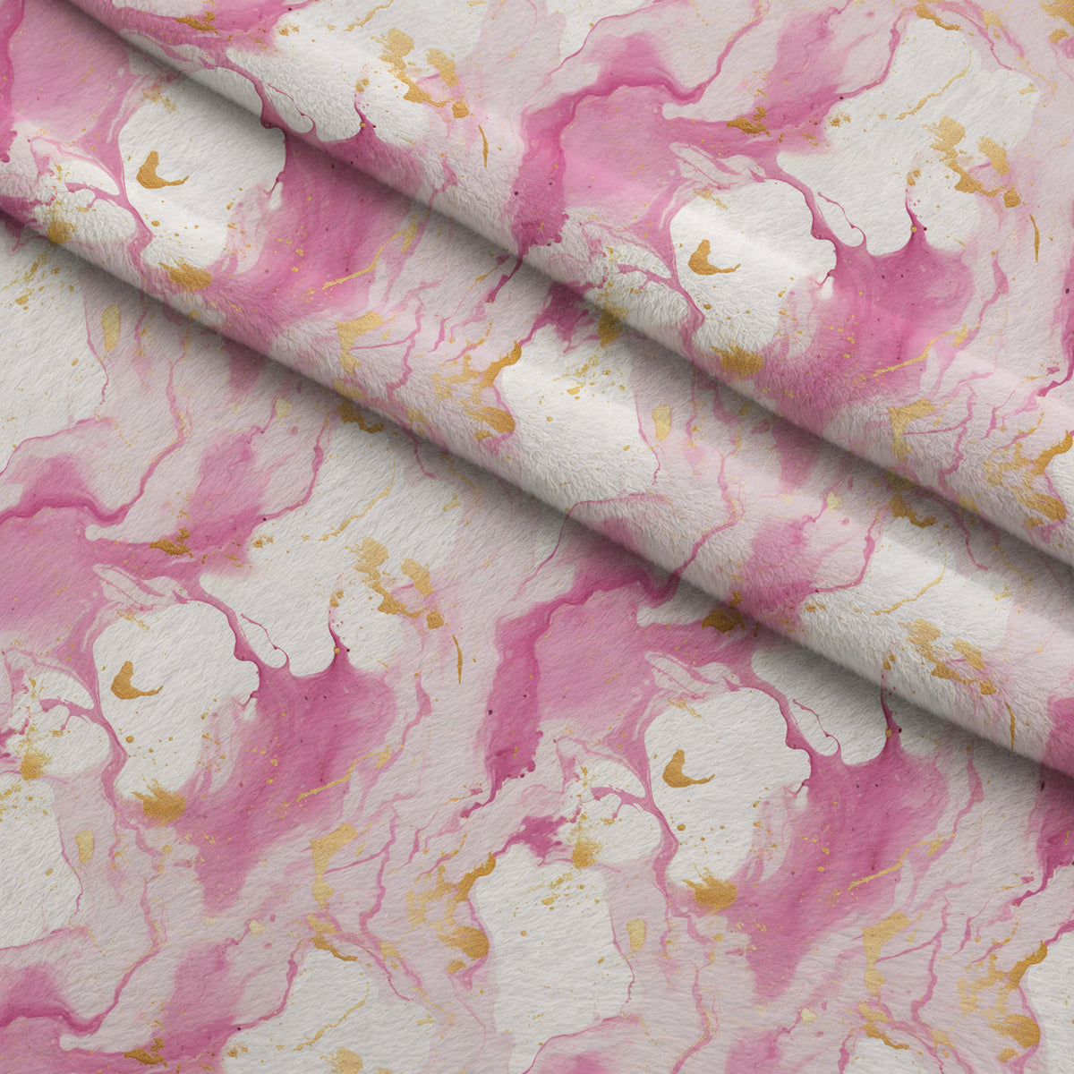 Gilded Rose Quartz Pattern 7 Fleece Fabric — fleece fabric folded close-up preview (mv-fleece-v1:lying)
