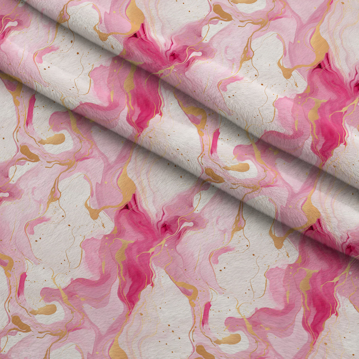 Gilded Rose Quartz Pattern 8 Fleece Fabric — fleece fabric folded close-up preview (mv-fleece-v1:lying)