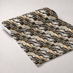 Gilded Stone Pattern 18 Fleece Fabric — fleece fabric unrolled bolt preview (mv-fleece-v1:bolt)