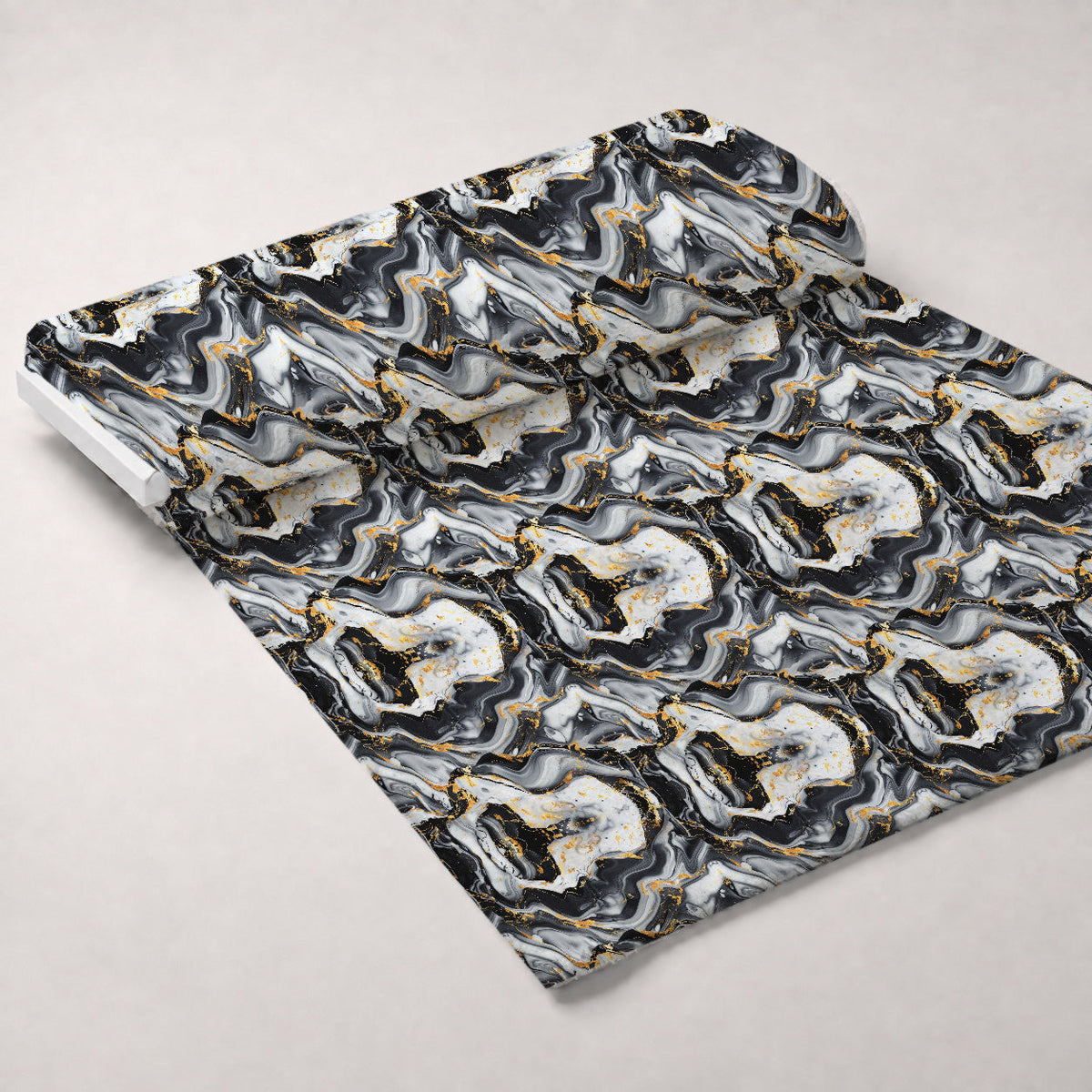 Gilded Stone Pattern 19 Fleece Fabric — fleece fabric unrolled bolt preview (mv-fleece-v1:bolt)