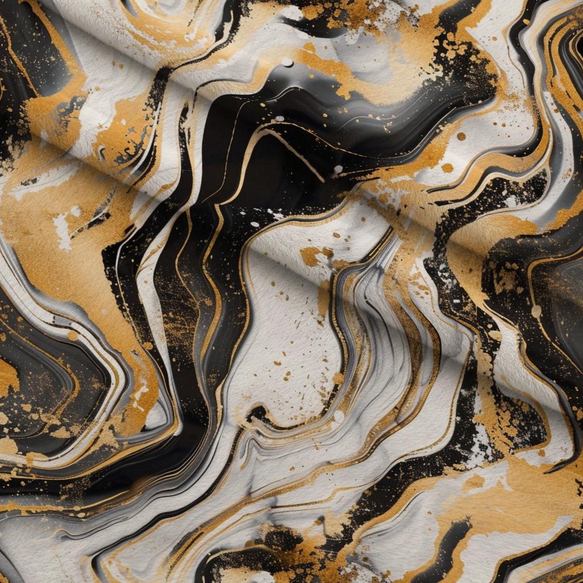 Gilded Stone Pattern 2 Fleece Fabric — fleece fabric folded close-up preview (mv-fleece-v1:lying)