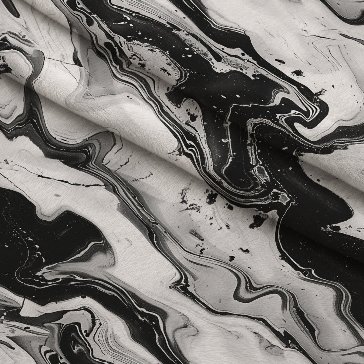 Gilded Stone Pattern 5 Fleece Fabric — fleece fabric folded close-up preview (mv-fleece-v1:lying)
