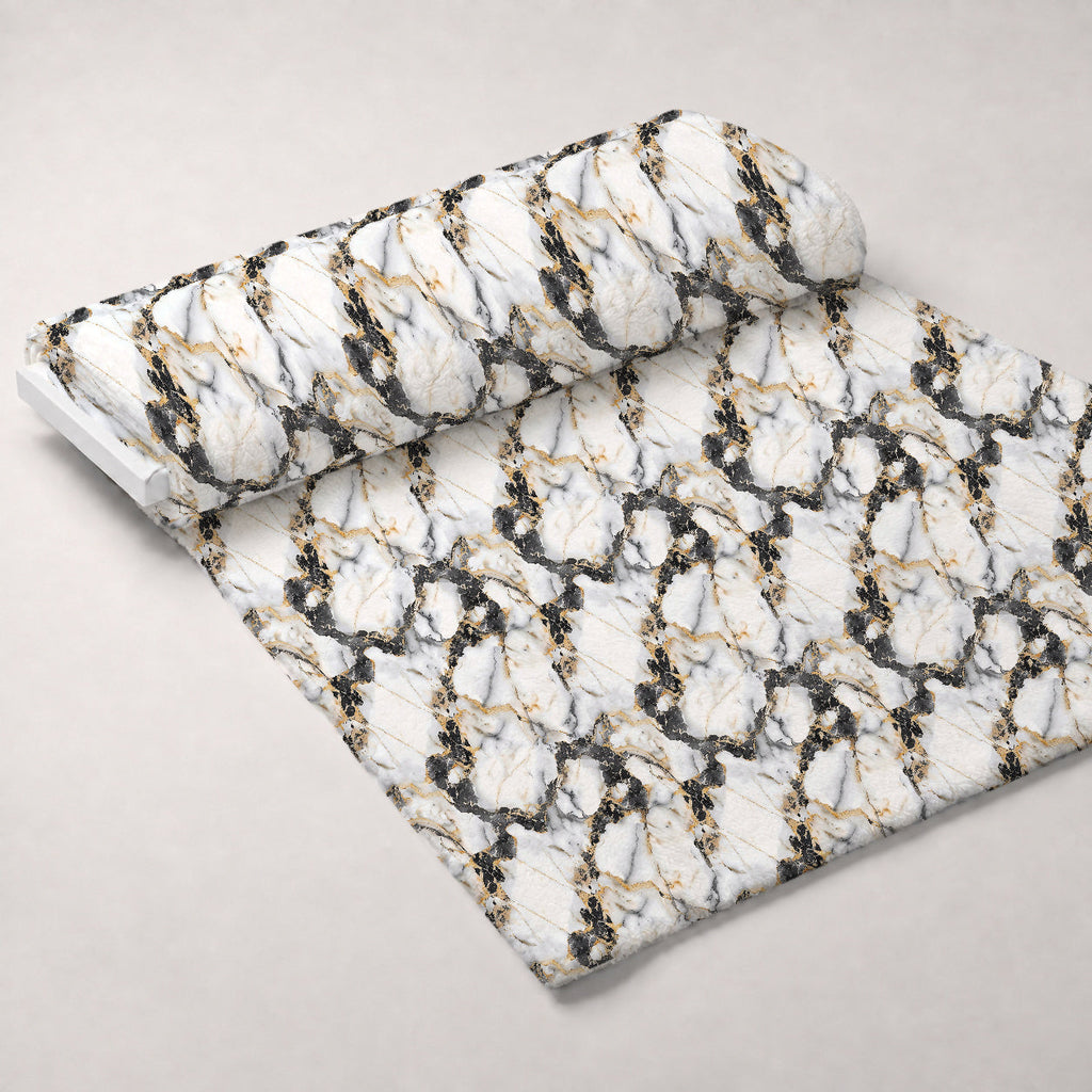 Gilded Stone Pattern 6 Fleece Fabric — fleece fabric unrolled bolt preview (mv-fleece-v1:bolt)
