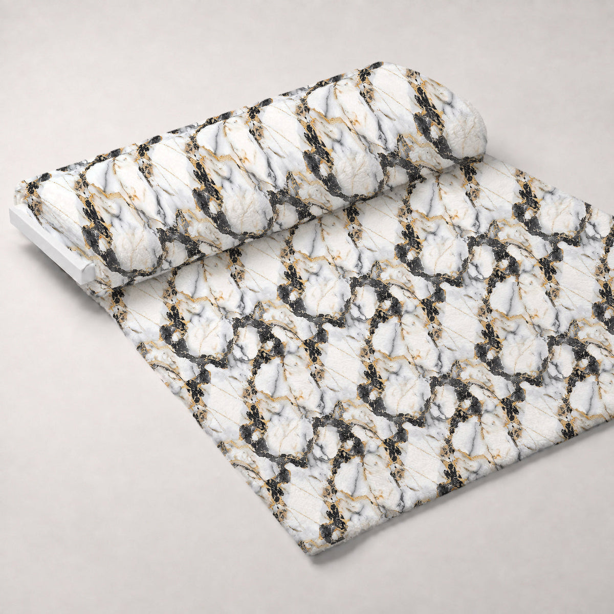 Gilded Stone Pattern 6 Fleece Fabric — fleece fabric unrolled bolt preview (mv-fleece-v1:bolt)