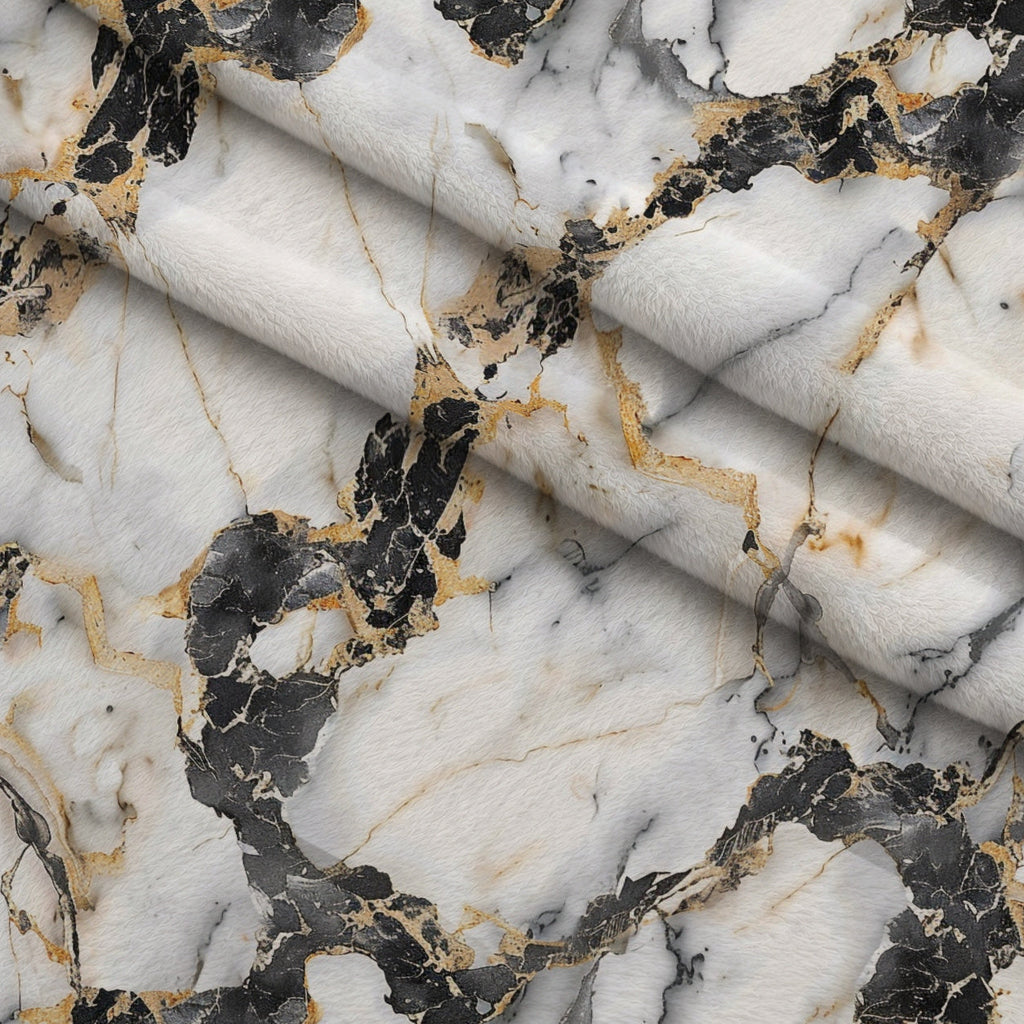 Gilded Stone Pattern 6 Fleece Fabric — fleece fabric folded close-up preview (mv-fleece-v1:lying)