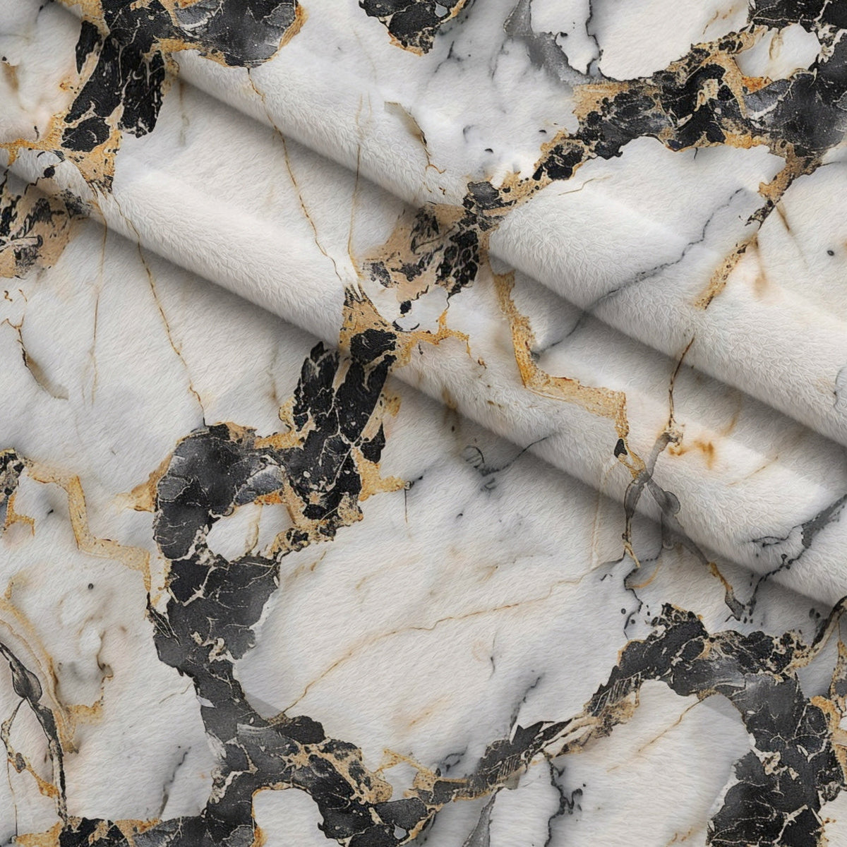 Gilded Stone Pattern 6 Fleece Fabric — fleece fabric folded close-up preview (mv-fleece-v1:lying)