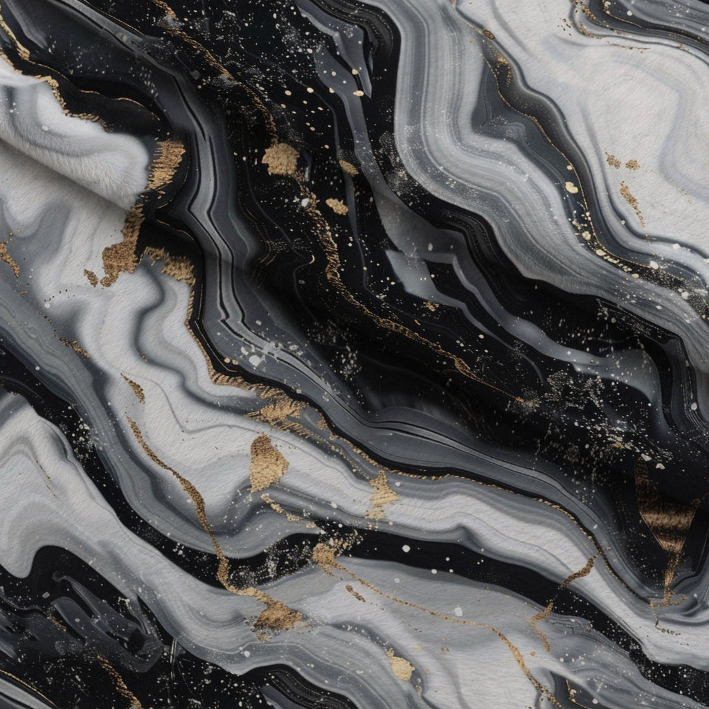 Gilded Stone Pattern 8 Fleece Fabric — fleece fabric folded close-up preview (mv-fleece-v1:lying)