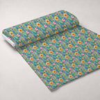 Gilded Twilight Blooms Pattern 5 Fleece Fabric — fleece fabric unrolled bolt preview (mv-fleece-v1:bolt)