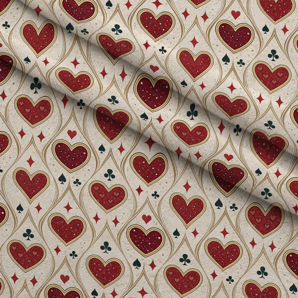 Gilded Valentine Pattern 2 Fleece Fabric — fleece fabric folded close-up preview (mv-fleece-v1:lying)
