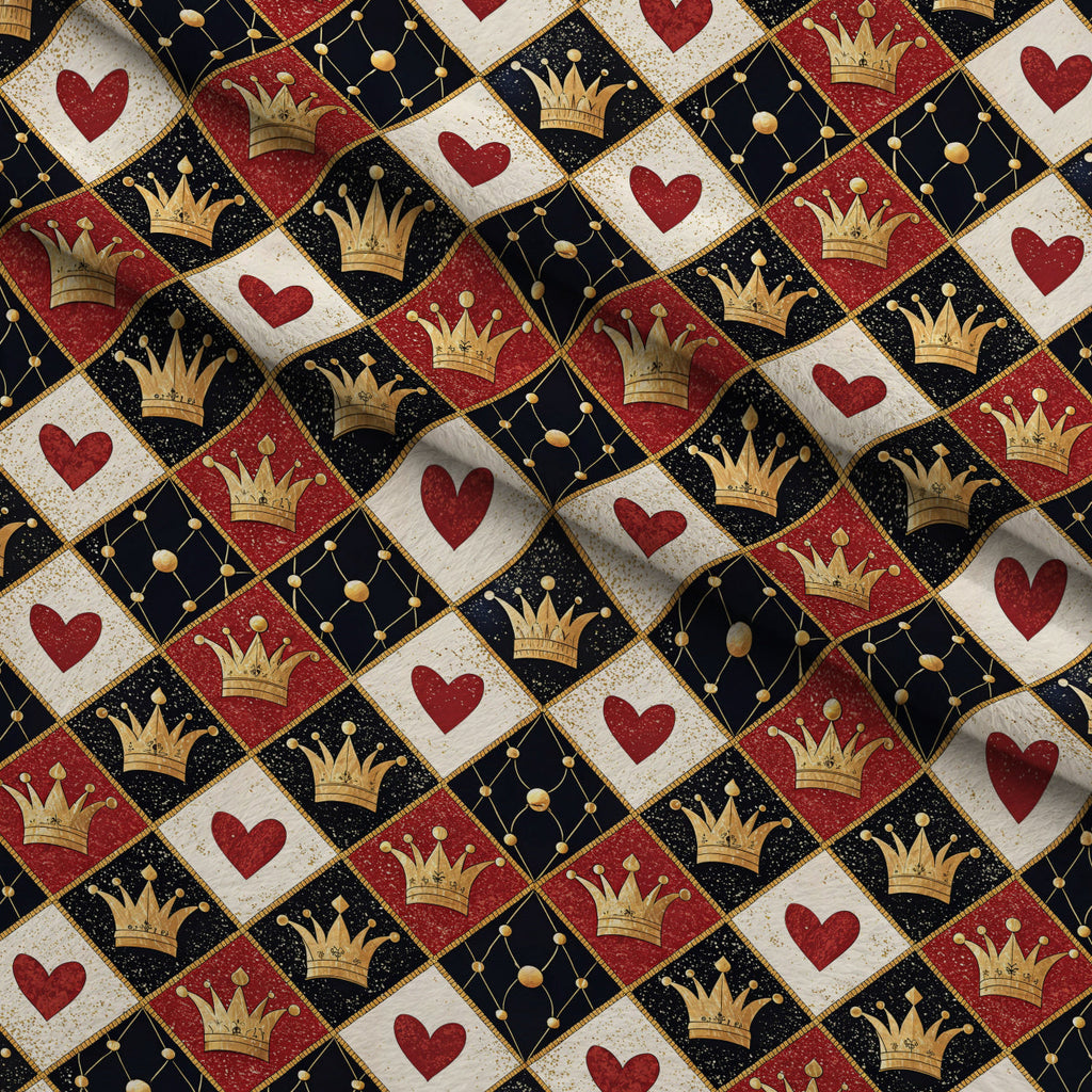 Gilded Valentine Pattern 20 Fleece Fabric — fleece fabric folded close-up preview (mv-fleece-v1:lying)
