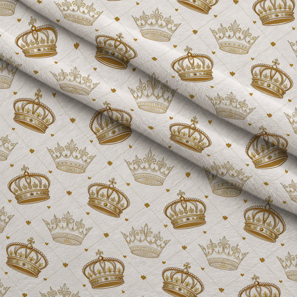 Gilded Valentine Pattern 22 Fleece Fabric — fleece fabric folded close-up preview (mv-fleece-v1:lying)