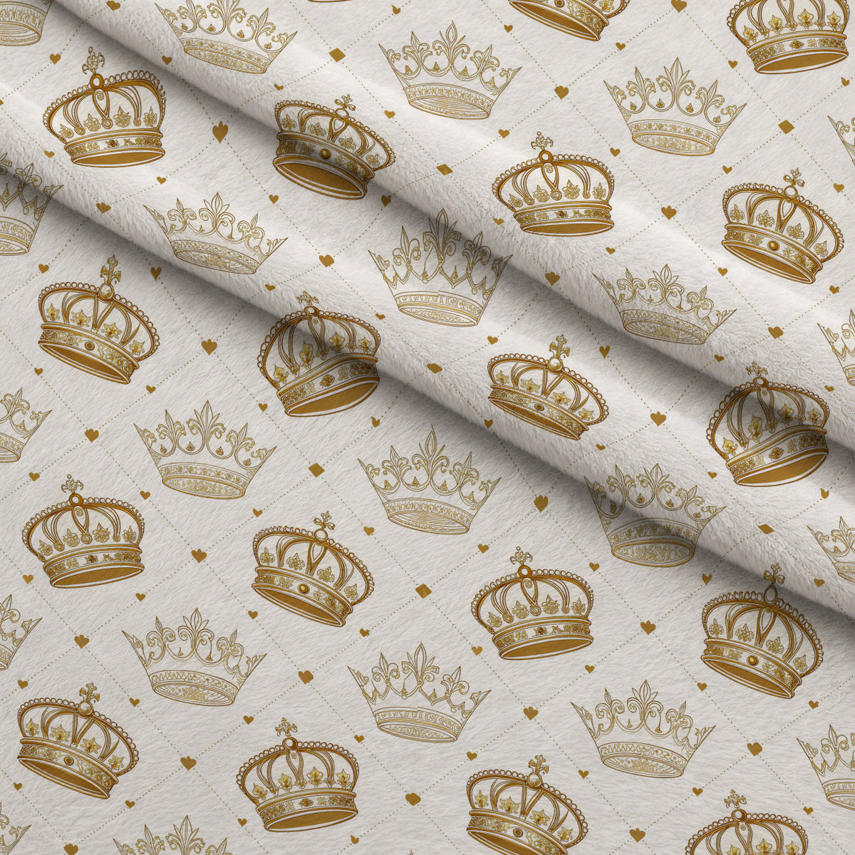 Gilded Valentine Pattern 22 Fleece Fabric — fleece fabric folded close-up preview (mv-fleece-v1:lying)