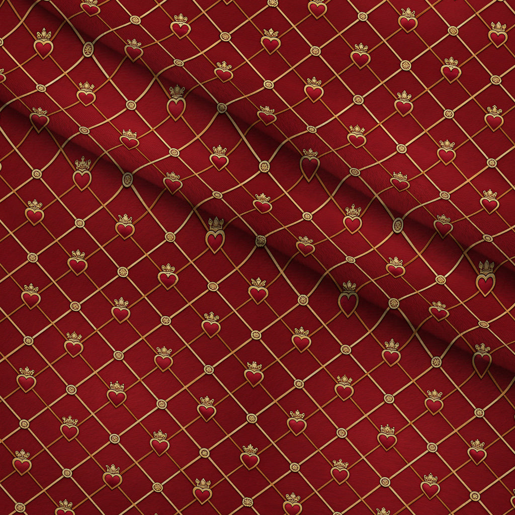 Gilded Valentine Pattern 23 Fleece Fabric — fleece fabric folded close-up preview (mv-fleece-v1:lying)