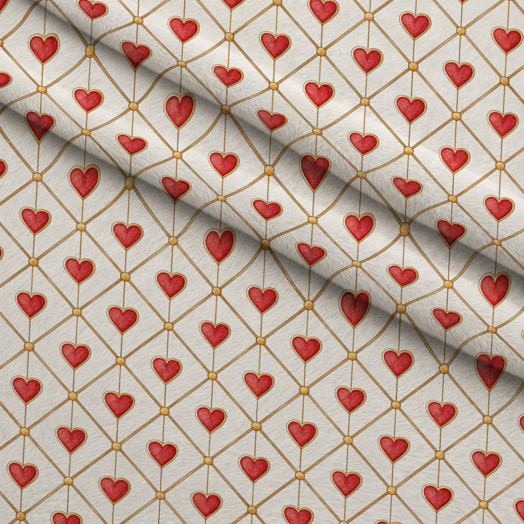Gilded Valentine Pattern 7 Fleece Fabric — fleece fabric folded close-up preview (mv-fleece-v1:lying)