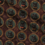 Gilded Whiskers Pattern 10 Fleece Fabric — fleece fabric folded close-up preview (mv-fleece-v1:lying)